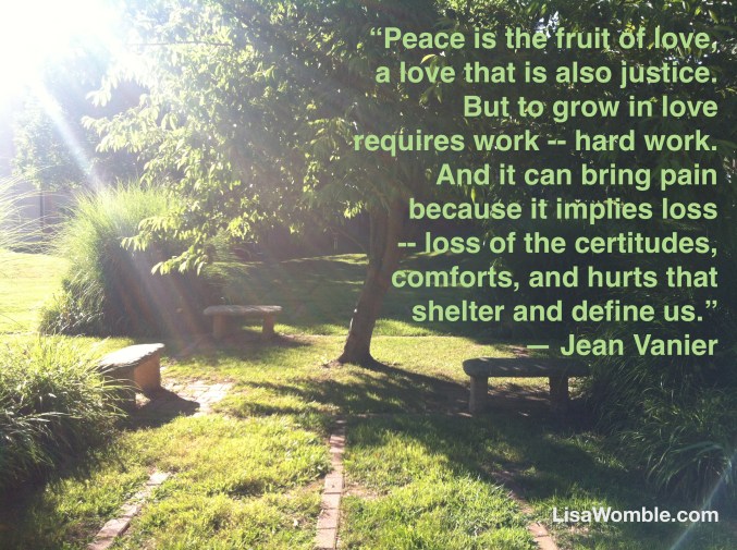 The labyrinth at Trinity Episcopal Church, where I sometimes go to find inner peace.