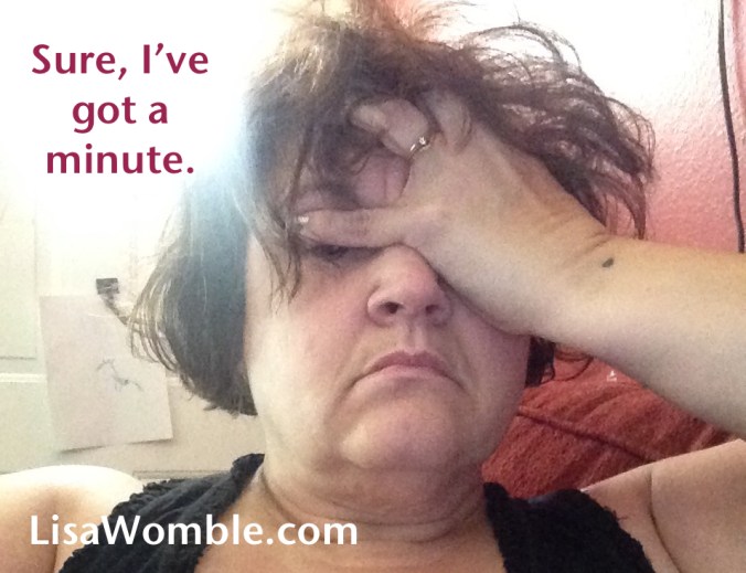 When your writing gets interrupted.